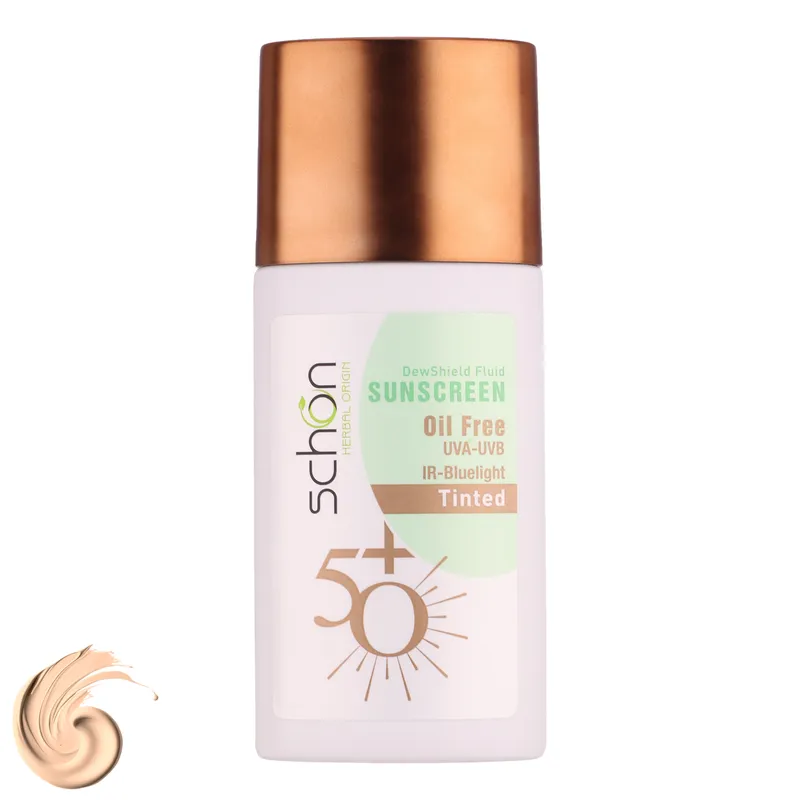 ضد آفتاب رنگی Voché SUN SPF50+ بژ روشن مقاوم آبی